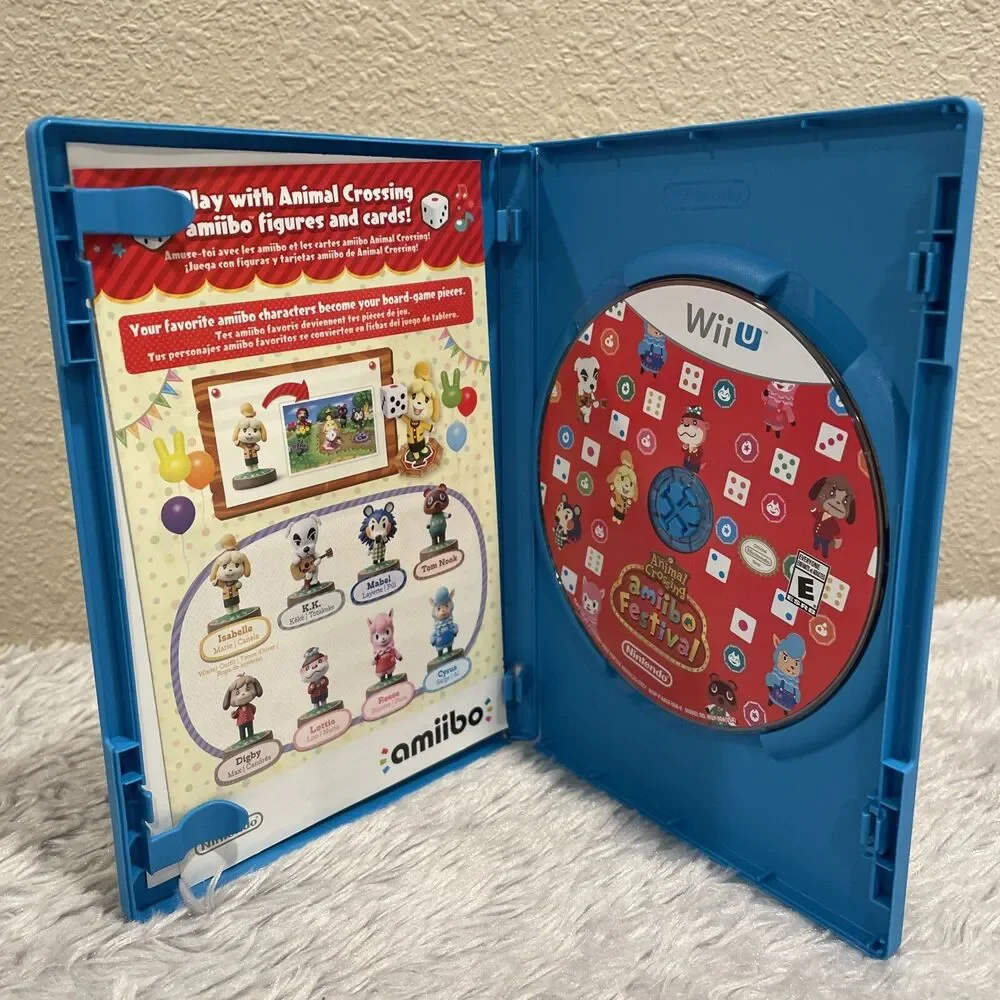 Animal Crossing Amiibo Festival (Nintendo Wii U, 2015) Complete CIB